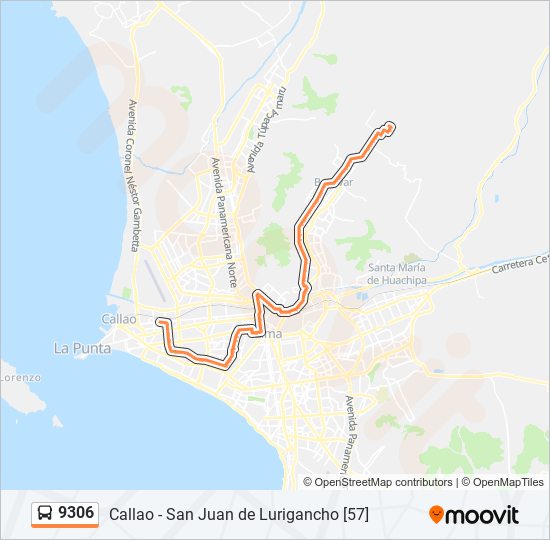 9306 bus Line Map