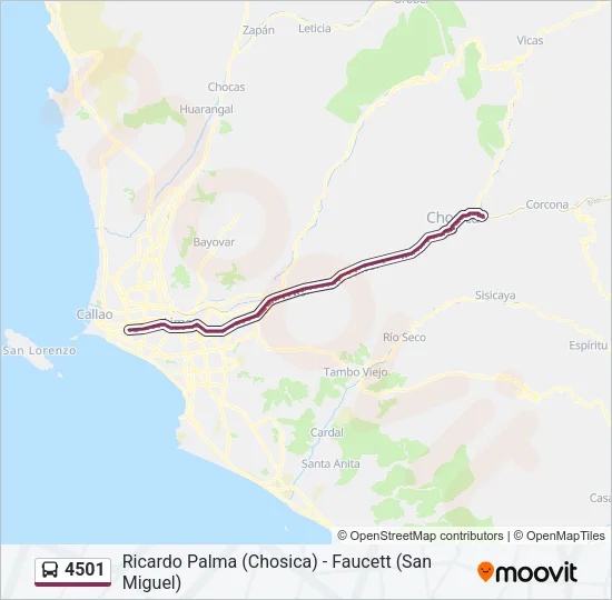 4501 Bus Line Map
