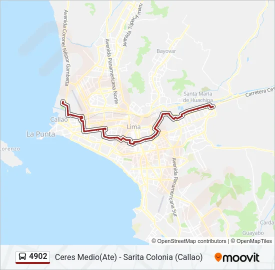 4902 Bus Line Map