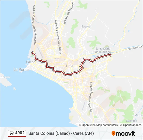 4902 Bus Line Map