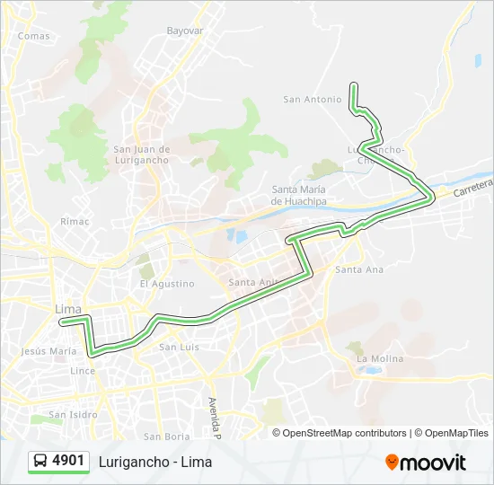 4901 Bus Line Map