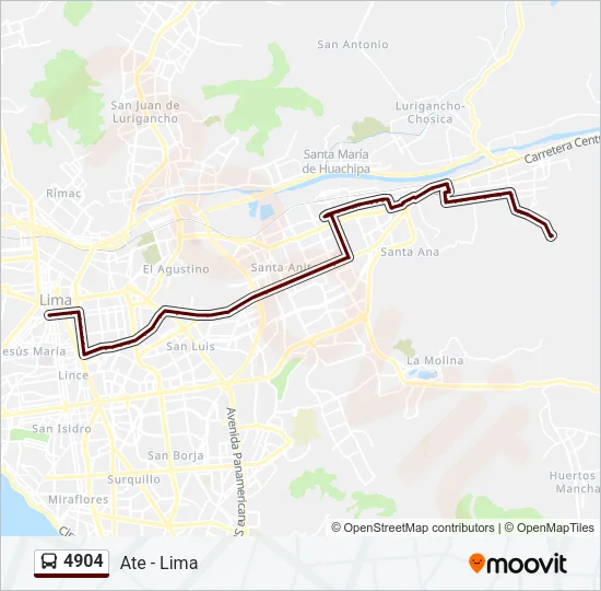 4904 Bus Line Map