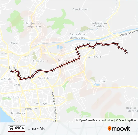 4904 Bus Line Map