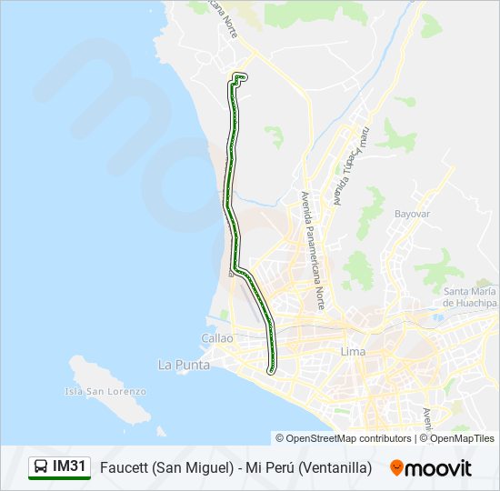 IM31 bus Line Map