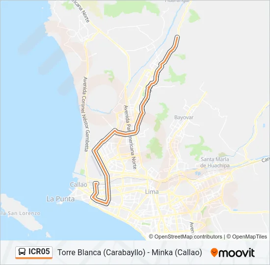 ICR05 Bus Line Map