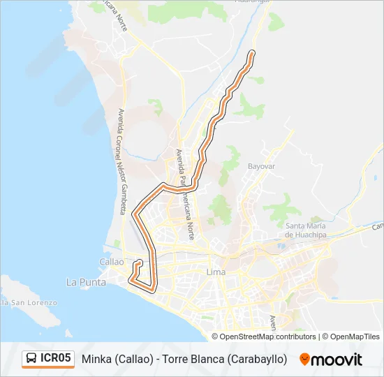 ICR05 Bus Line Map