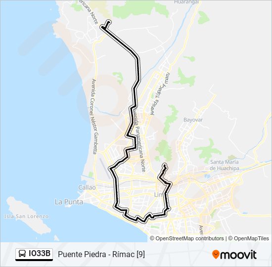 IO33B bus Line Map