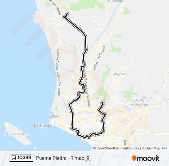 IO33B  Line Map