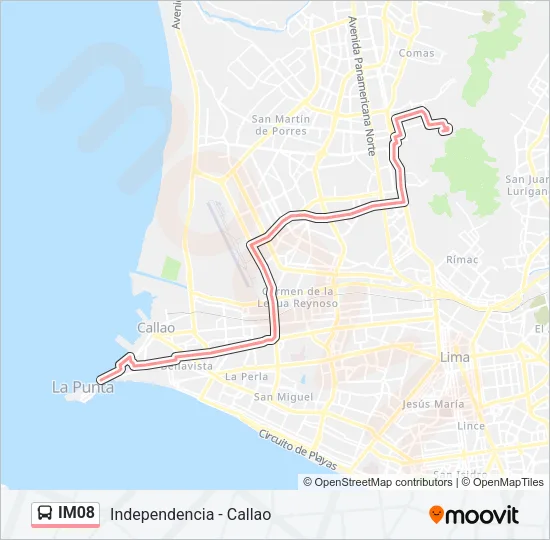 IM08 Bus Line Map