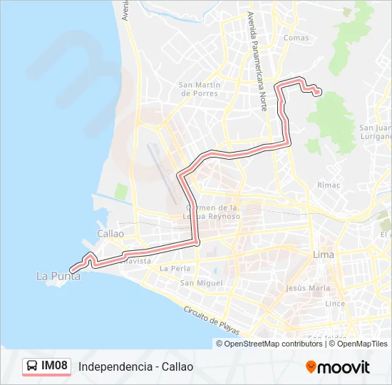 IM08 Bus Line Map