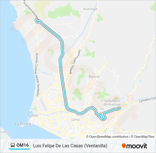 OM16  Line Map
