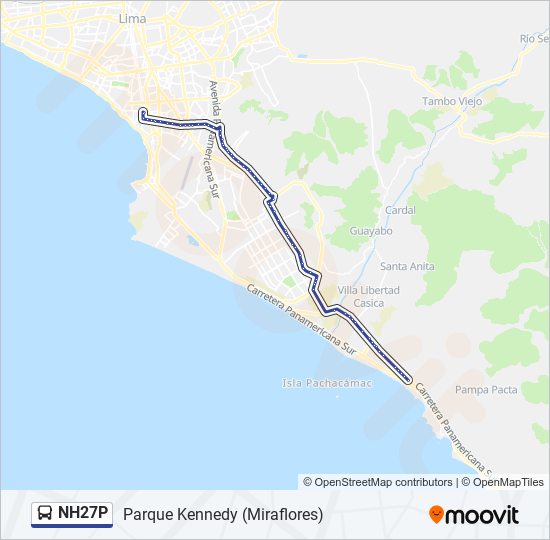 NH27P bus Line Map