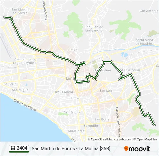 2404 Bus Line Map
