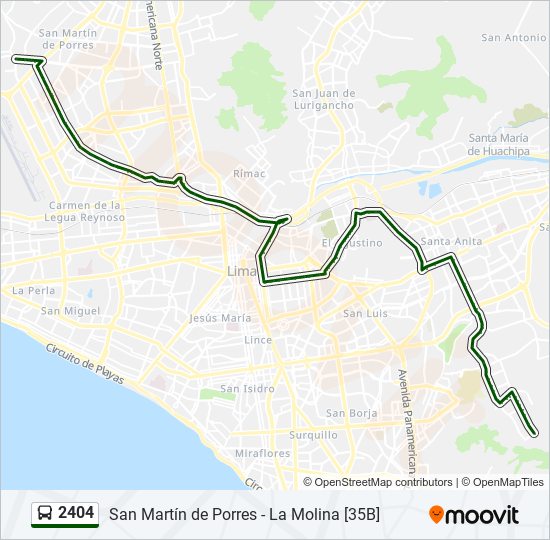 2404 bus Line Map