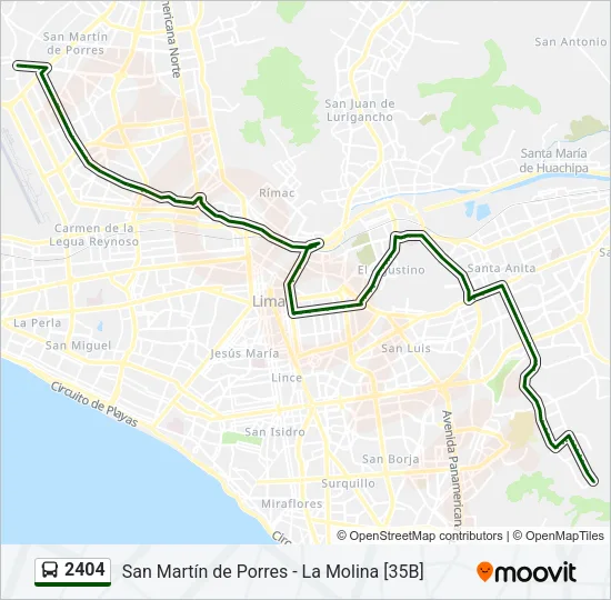 2404 Bus Line Map