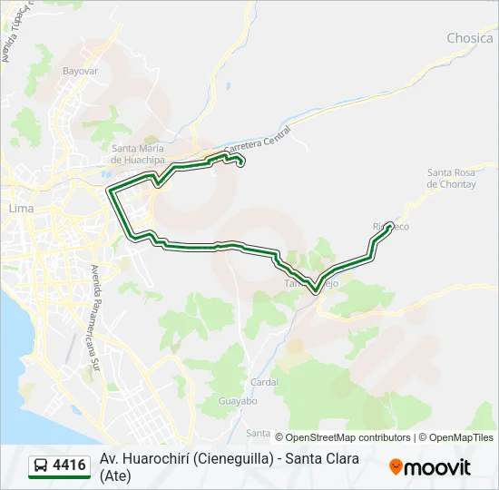 4416 Bus Line Map