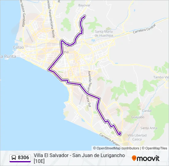 8306 Bus Line Map