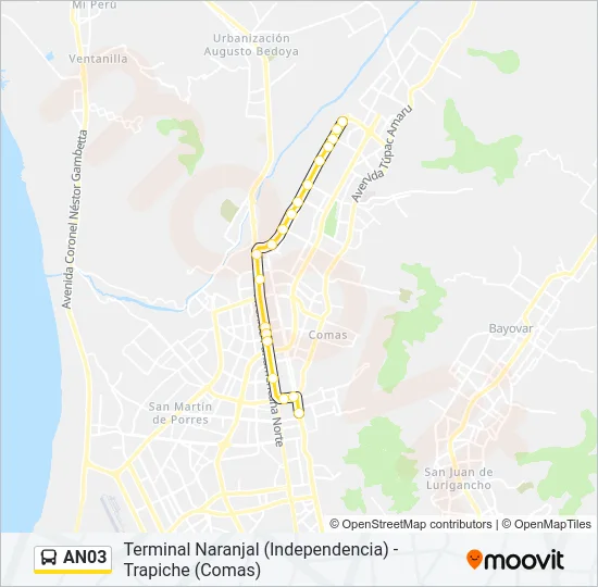 AN03 Bus Line Map