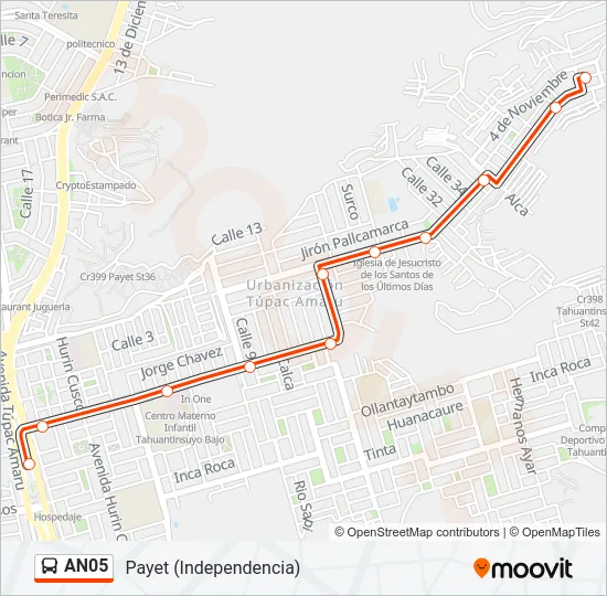 AN05 Bus Line Map