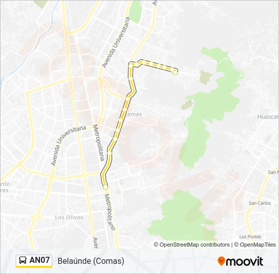 AN07 Bus Line Map