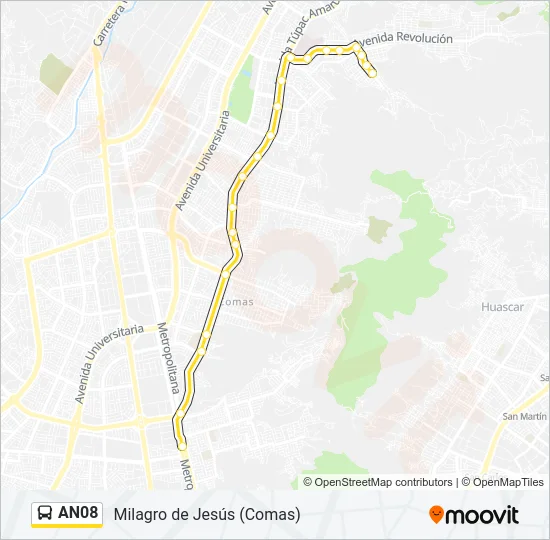 AN08 Bus Line Map