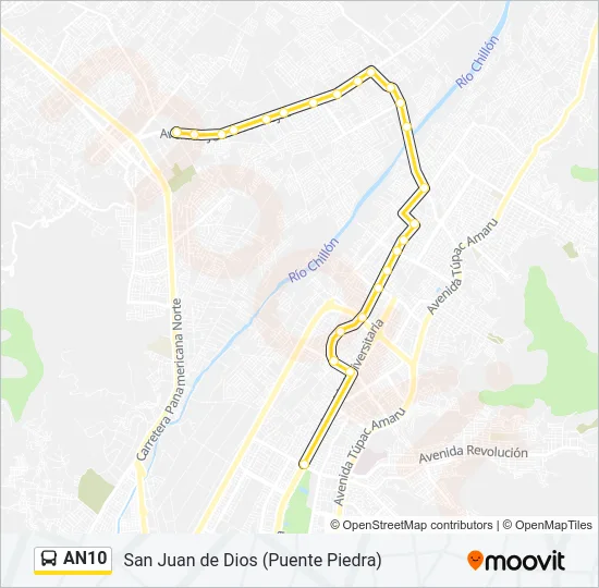 AN10 Bus Line Map