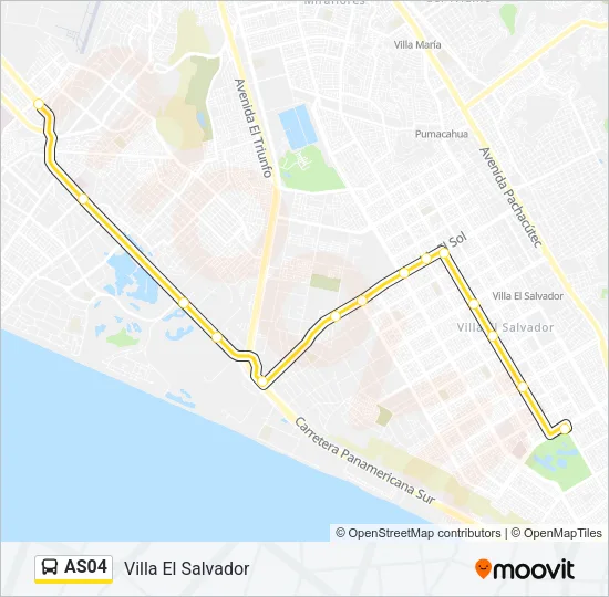 AS04 Bus Line Map
