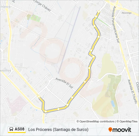 AS08 Bus Line Map