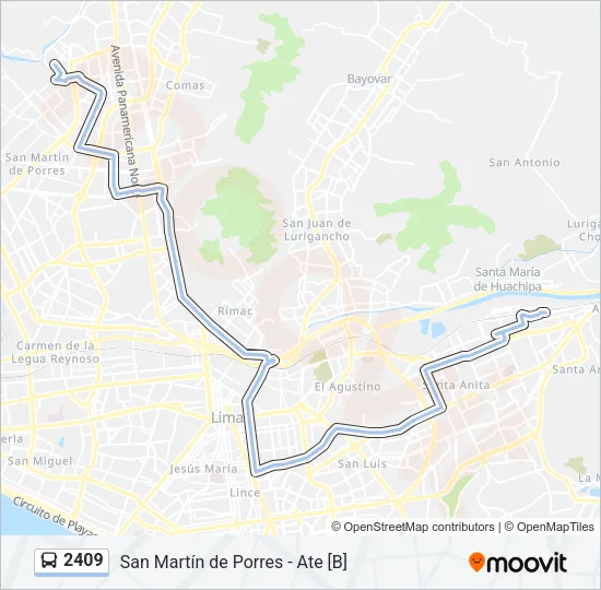2409 Bus Line Map