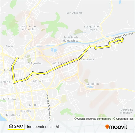 2407 Bus Line Map