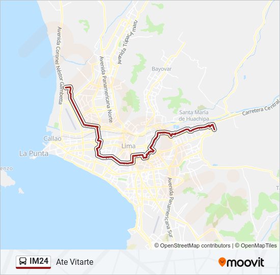 IM24 bus Line Map