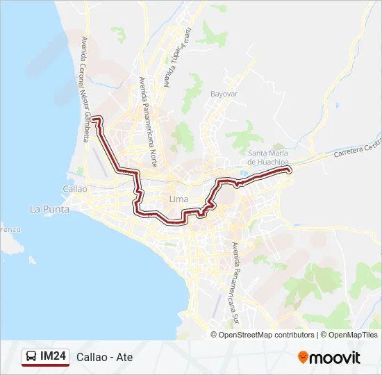 IM24 Bus Line Map