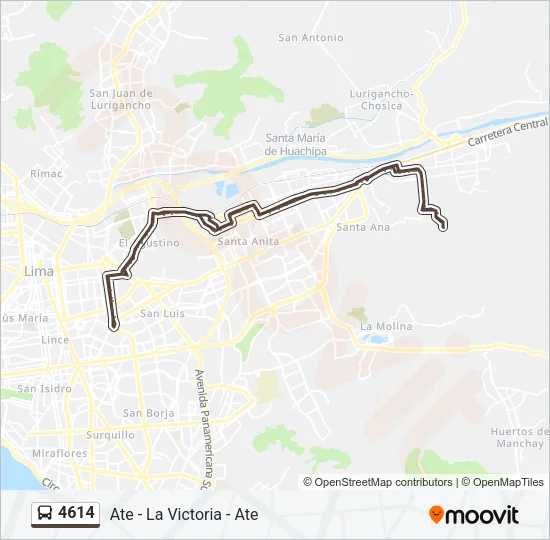 4614 Bus Line Map