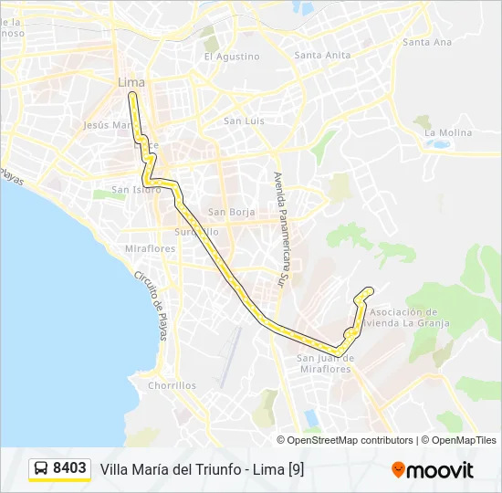 8403 Bus Line Map