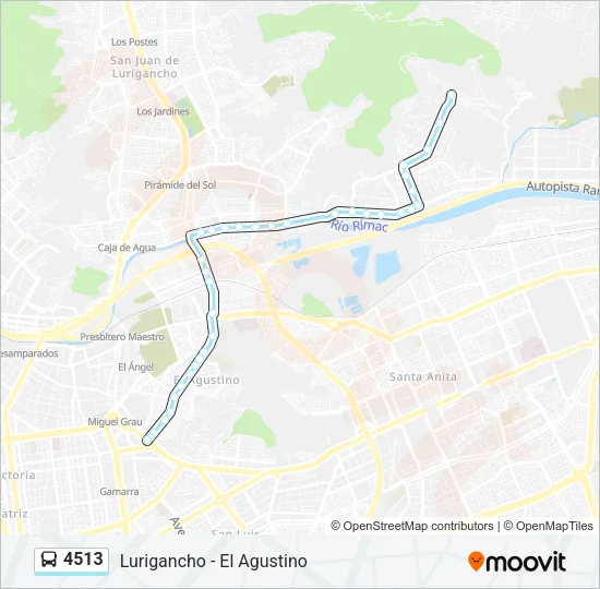 4513 Bus Line Map
