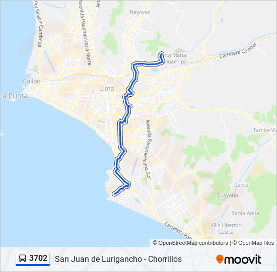 3702 bus Line Map