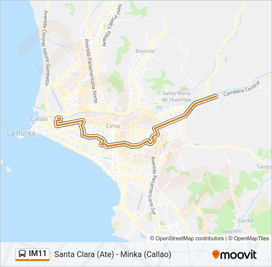 IM11 Bus Line Map