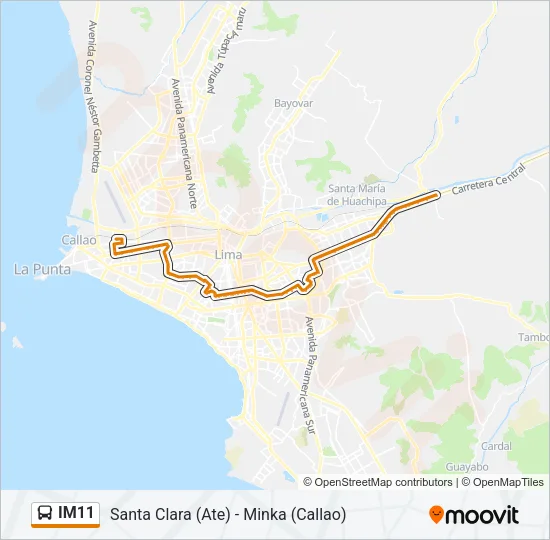 IM11 Bus Line Map