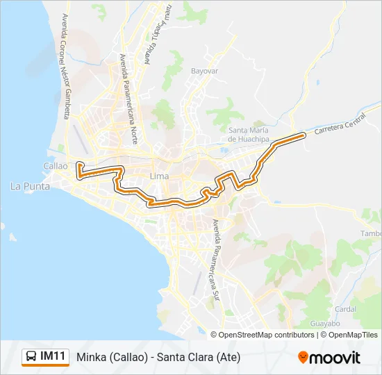 IM11 Bus Line Map