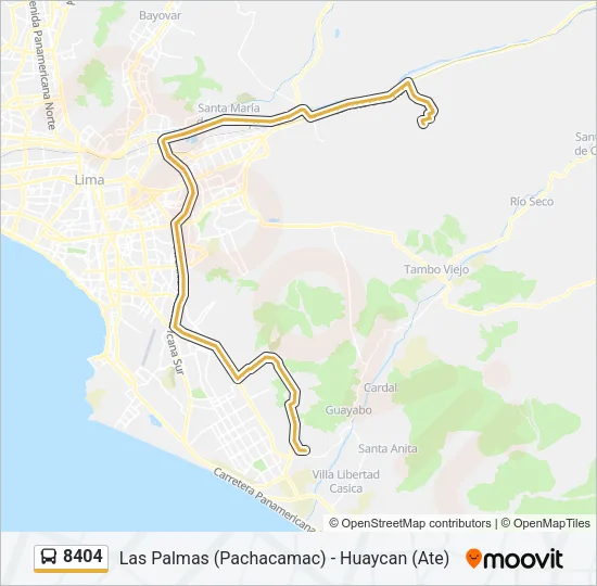 8404 Bus Line Map