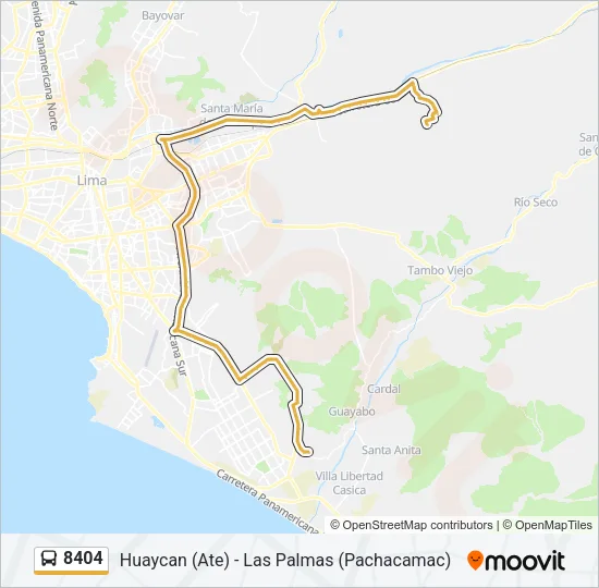 8404 Bus Line Map
