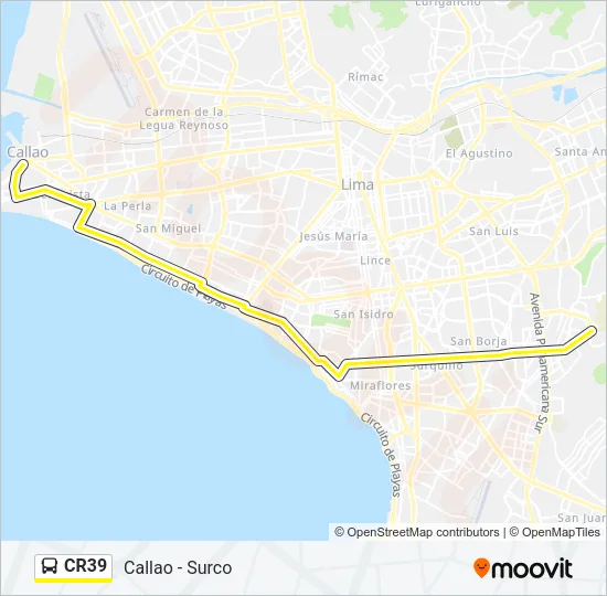 CR39 Bus Line Map