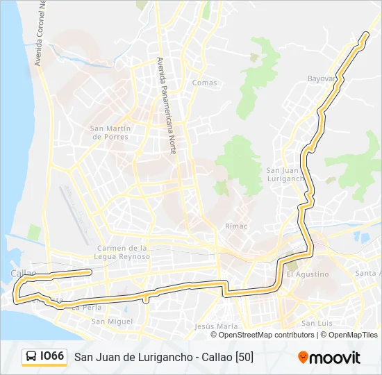 IO66 Bus Line Map