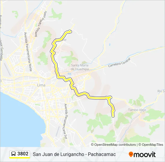 3802 Bus Line Map