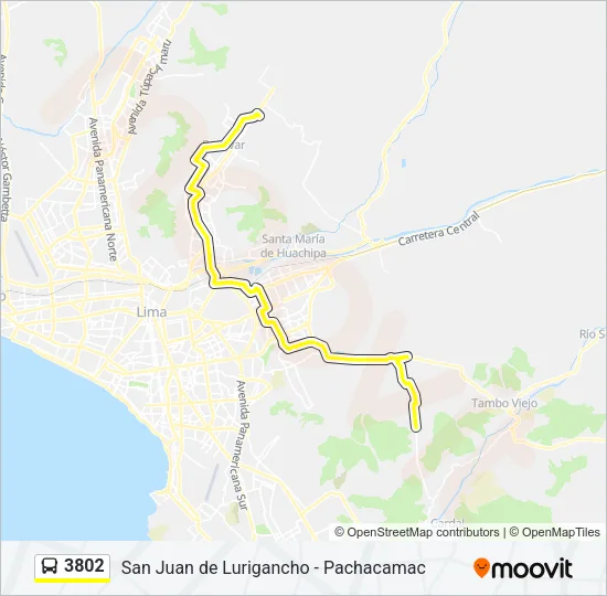 3802 Bus Line Map