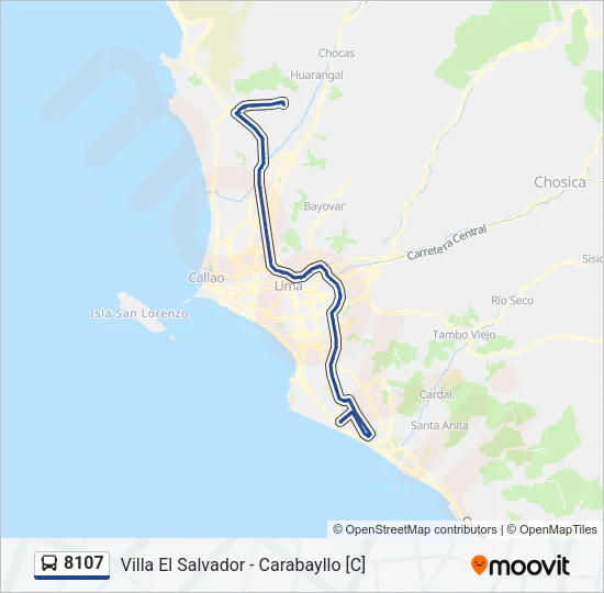 8107 Bus Line Map