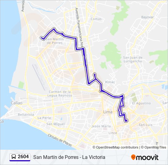 2604 bus Line Map
