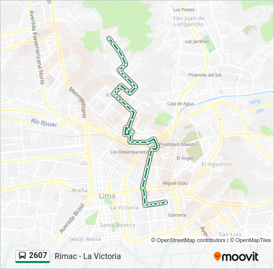 2607 Bus Line Map