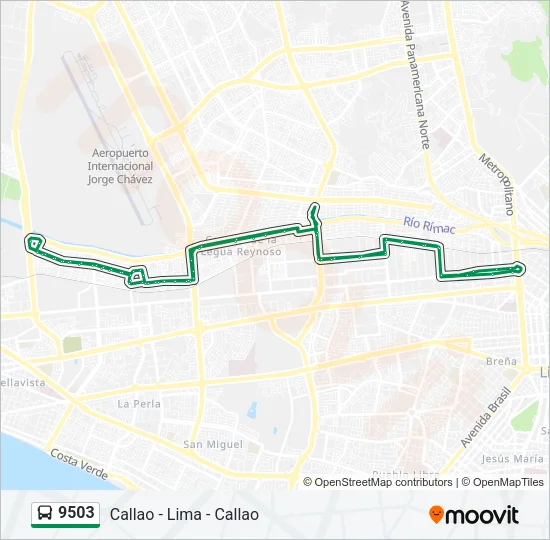 9503 Bus Line Map