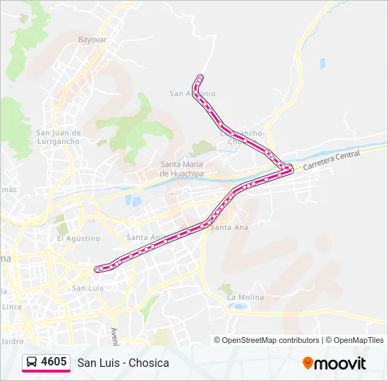 4605 Bus Line Map